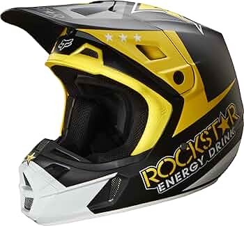 Amazon | FOX(フォックス) V1ヘルメット ROCKSTAR(ロックスター